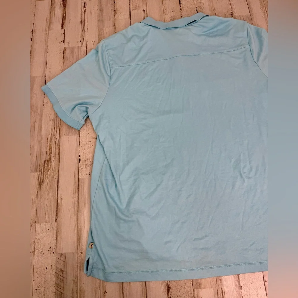 Tommy Bahama Polo Shirt Mens XL Blue Performance Golf Logo Stretch - Picture 10 of 10